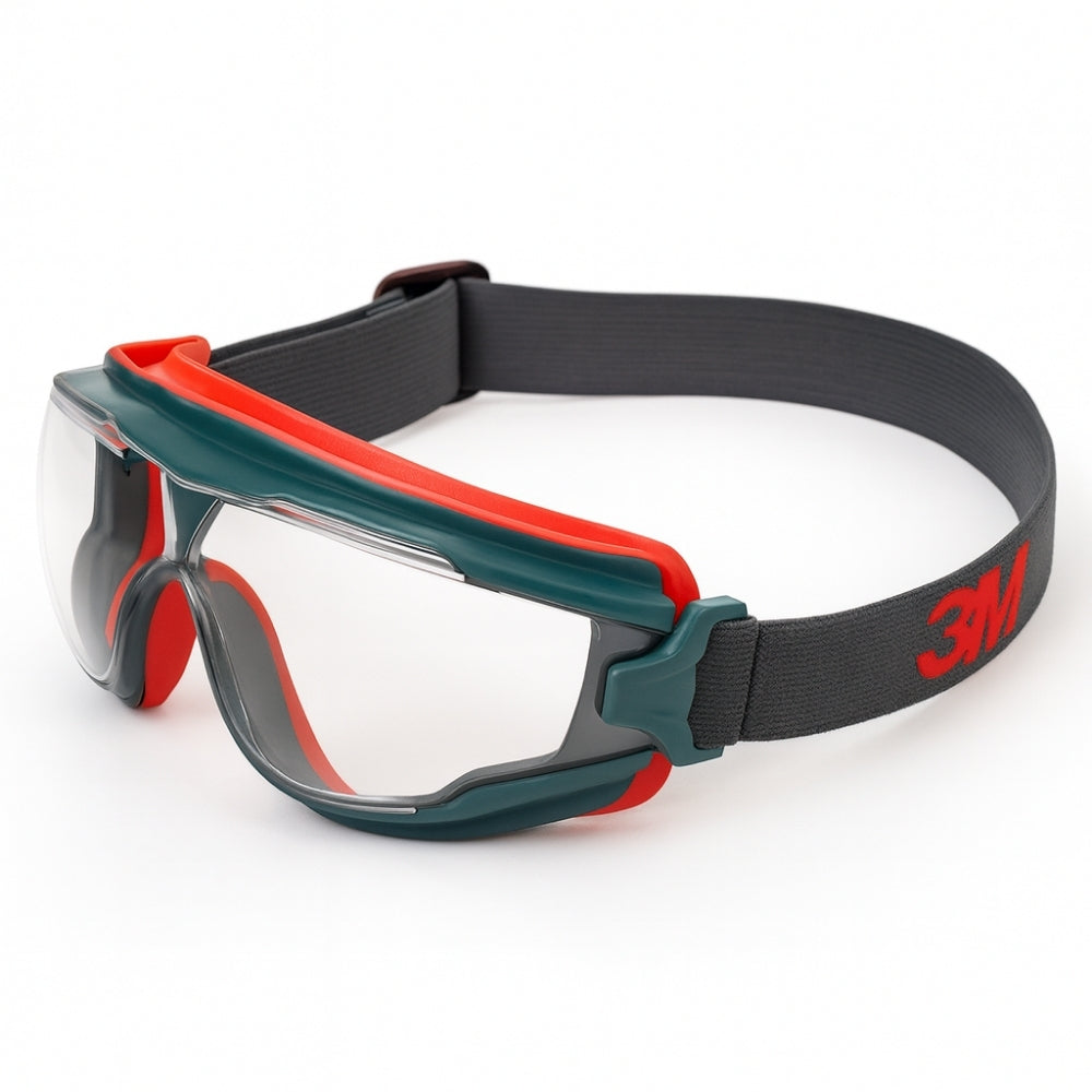 Óculos de Segurança Ampla Visão Lente em Policarbonato Incolor Antirrisco Antiembaçante 3M Scotchgard GG500 HB004824247 CA 37640