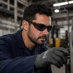 Óculos de Proteção Cinza Frontal Lente em Policarbonato Antiembaçante Kalipso Leopardo C.A 11268