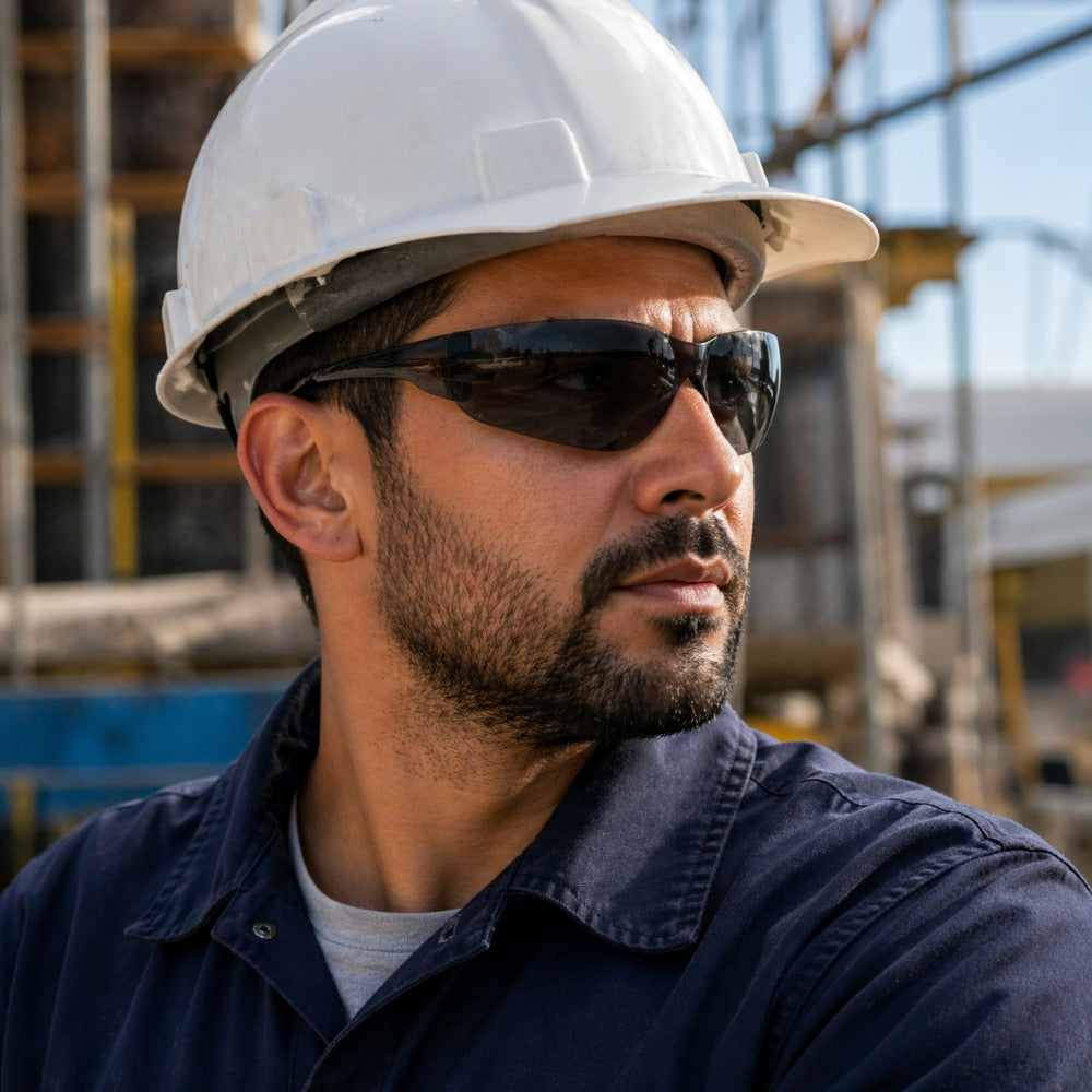 Óculos de Proteção Cinza Frontal Lente em Policarbonato Antiembaçante Kalipso Leopardo C.A 11268