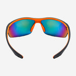Óculos de Proteção com Lentes Espelhadas em Policarbonato Antiembaçante, Antirrisco e UV para Indústria e Serviços Externos Steelflex Neon STF-VS201840 CA 40906