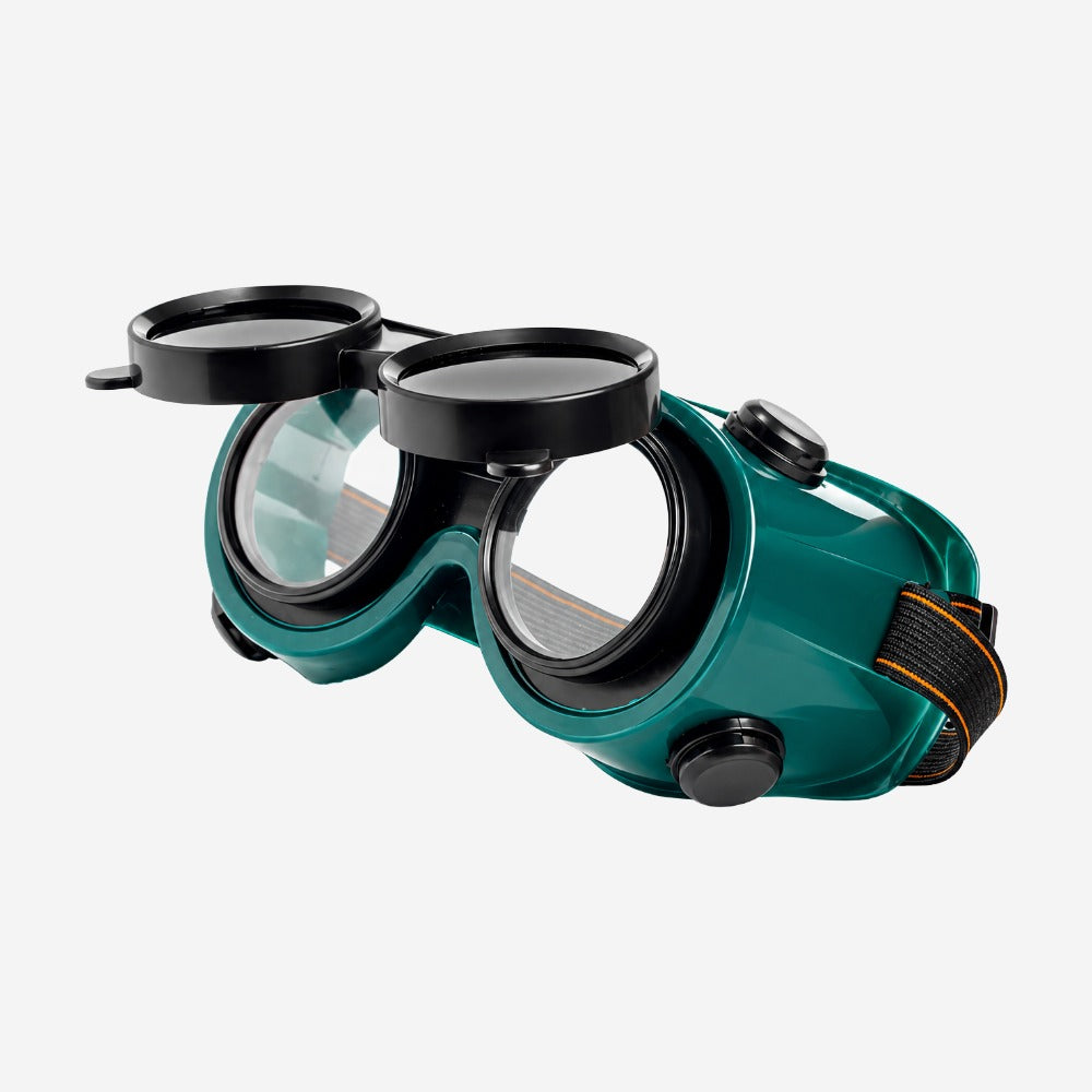 Óculos de Proteção para Solda com Filtro de Luz Verde W5 e Elástico para Soldagem Ocasional Delta Plus 281 WPS0281 CA 17573