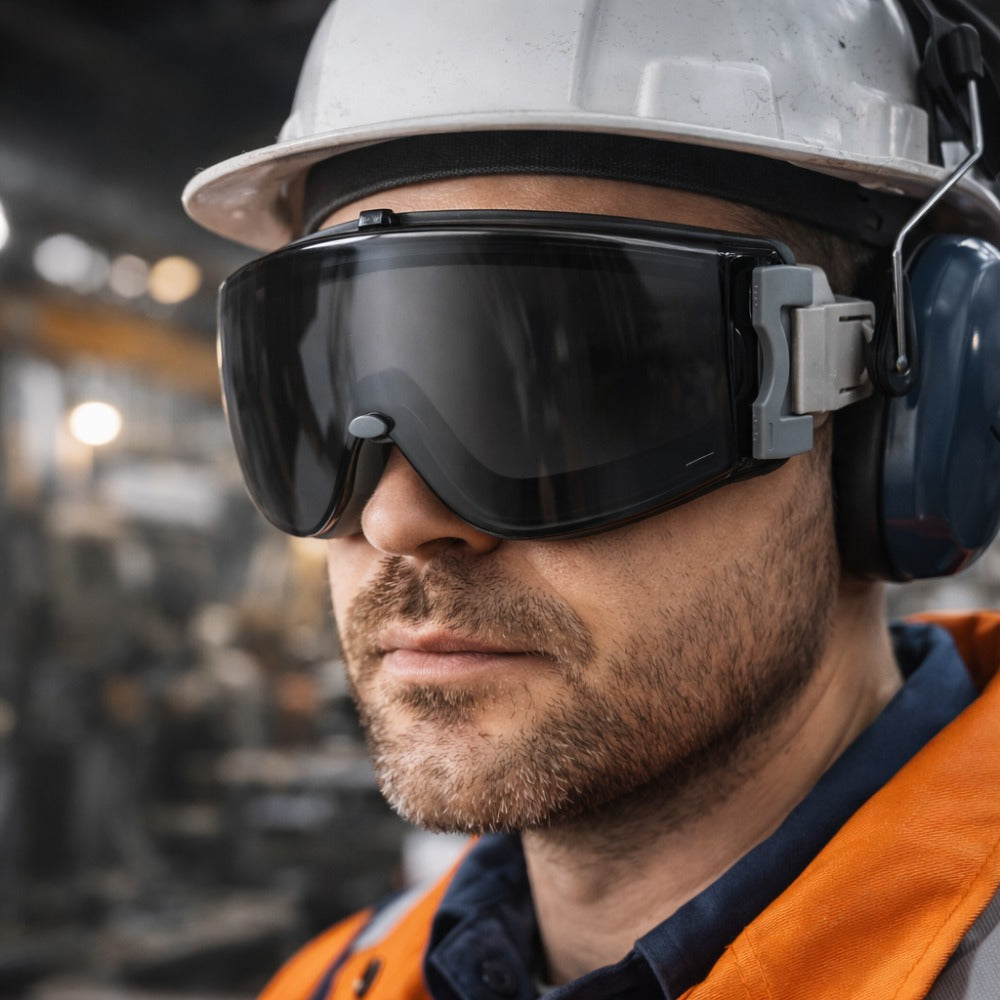 Óculos de Segurança Cinza Ampla Visão Lente em Policarbonato Antiembaçante Uvex Stealth S3961HS-BR C.A 19072