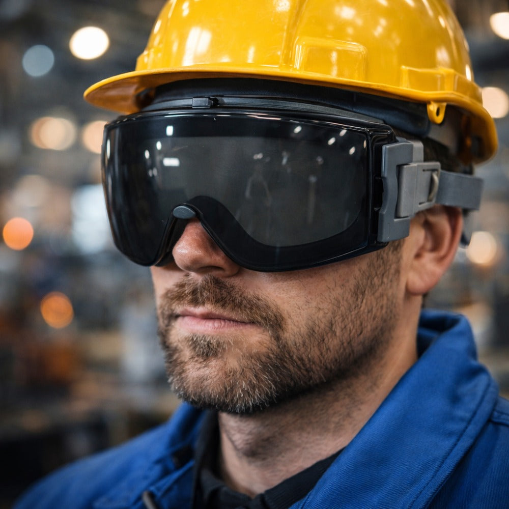 Óculos de Segurança Cinza Ampla Visão Lente em Policarbonato Antiembaçante Uvex Stealth S3961HS-BR C.A 19072