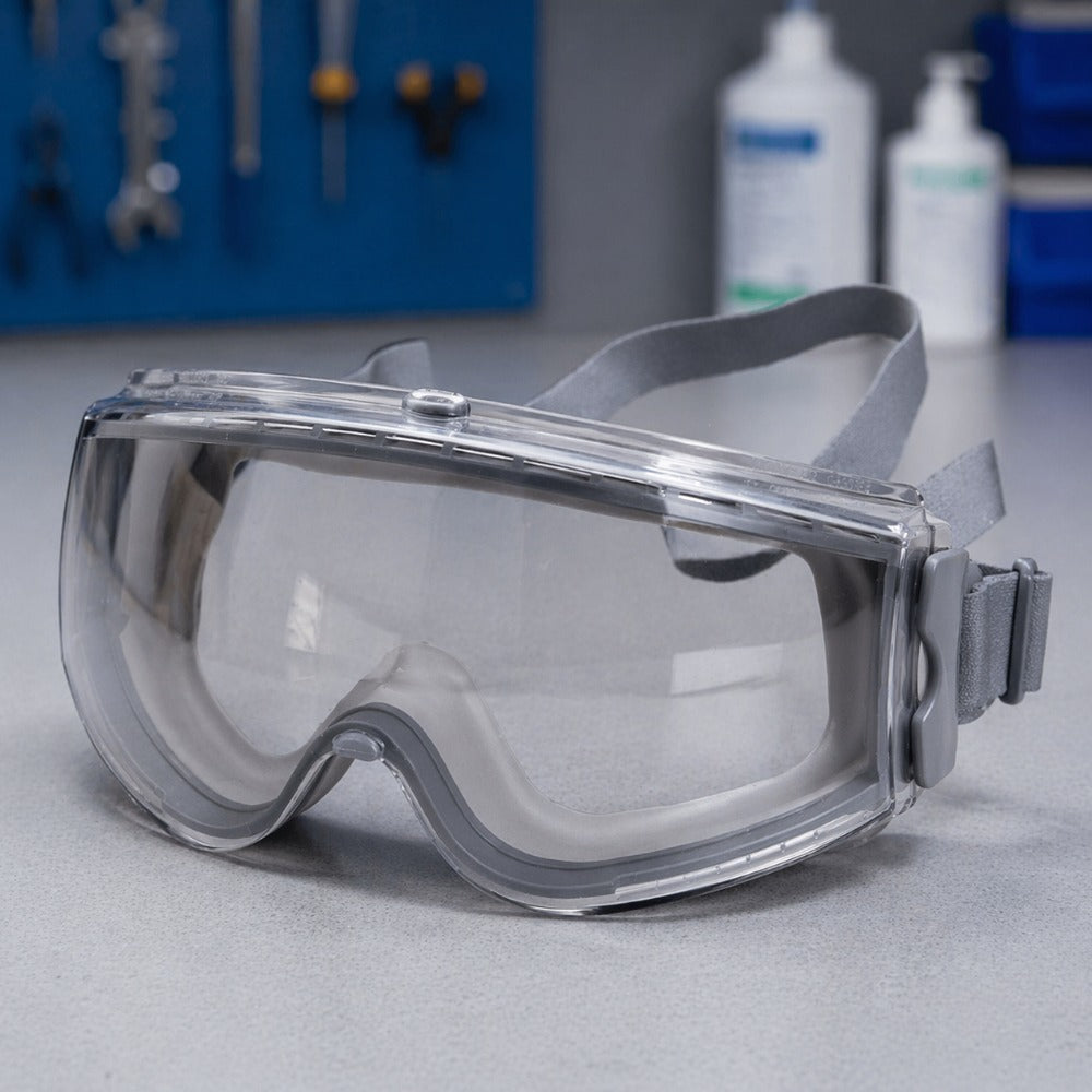 Óculos de Segurança Incolor Ampla Visão Lente em Policarbonato Antiembaçante Uvex Stealth XTR Supremo S3960HS C.A 19072