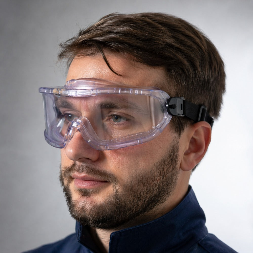 Óculos de Segurança Incolor Ampla Visão Lente em Policarbonato Antiembaçante Uvex V-Maxx VM-810 11250810-BR C.A 18831