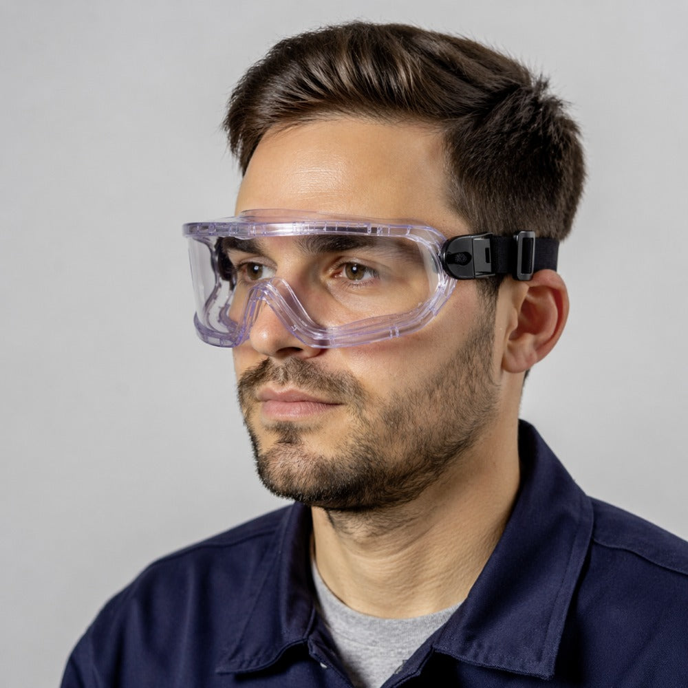 Óculos de Segurança Incolor Ampla Visão Lente em Policarbonato Antiembaçante Uvex V-Maxx VM-810 11250810-BR C.A 18831