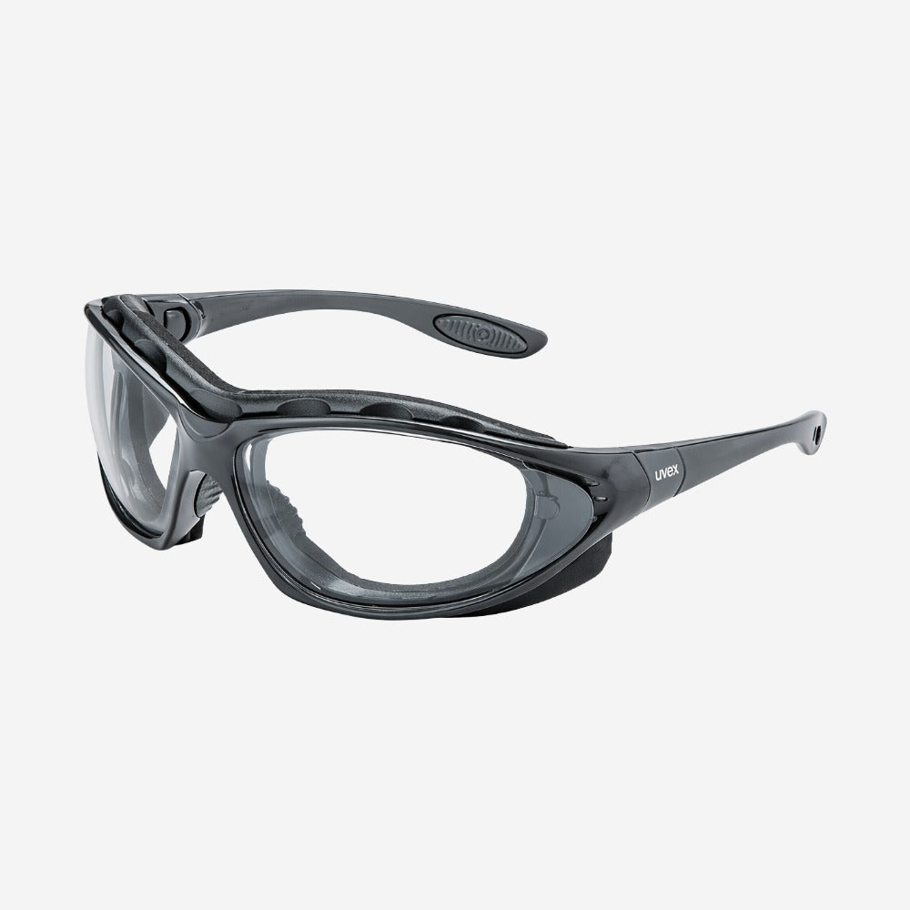 Óculos de Segurança Incolor Frontal Lente em Policarbonato Antiembaçante Haste Ajustável Com Elástico Acoplável Uvex Sperian Seismic S0600X-BR C.A 35243