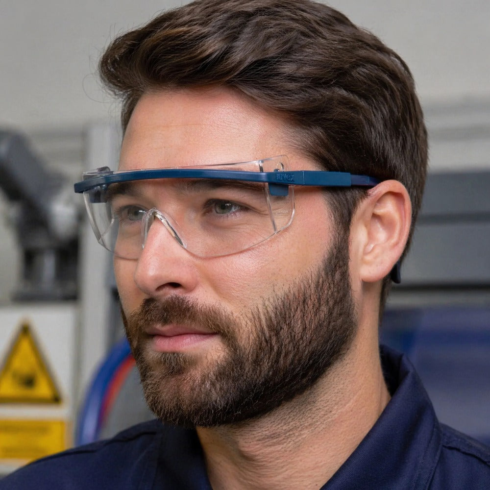 Óculos de Segurança Incolor Frontal e Lateral Lente em Policarbonato Antiembaçante Uvex Astrospec 3000 S1299C C.A 18829