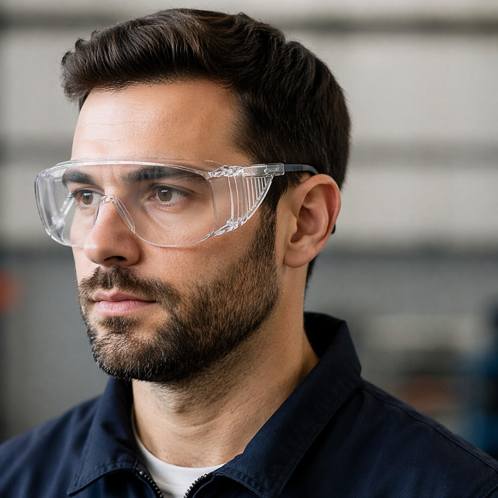 Óculos de Segurança Incolor Frontal e Lateral Lente em Policarbonato Antirrisco Uvex Ultraspec 2001 S0112-BR C.A 18833