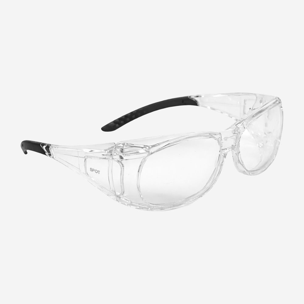 Óculos de Proteção Incolor Frontal e Lateral Lente em Policarbonato Antirrisco e Antiembaçante Danny Vicsa Spot C.A 27776