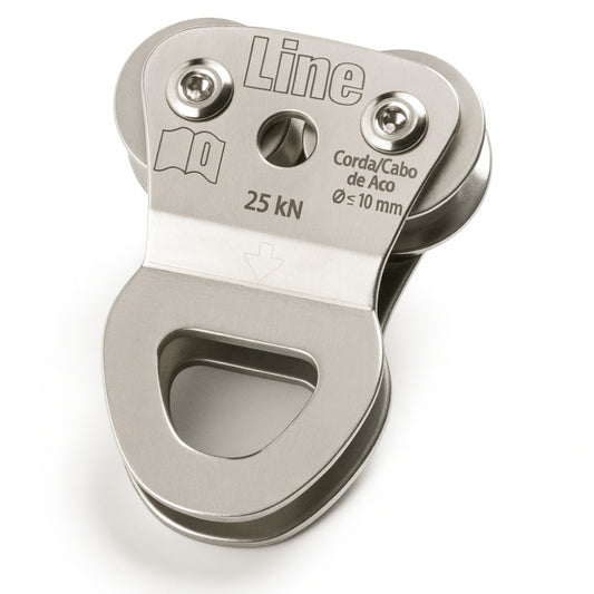 Polia Dupla de Aço Inox Para Cordas de 10mm ou Cabo de Aço 3/8 25 kN Ultra Safe USP400890000