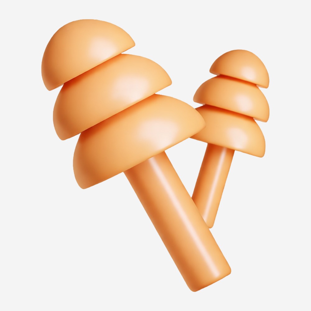 Protetor Auditivo de Silicone Tipo Plug Laranja Com Cordão 17 dB Camper Spot Plug C.A 49710