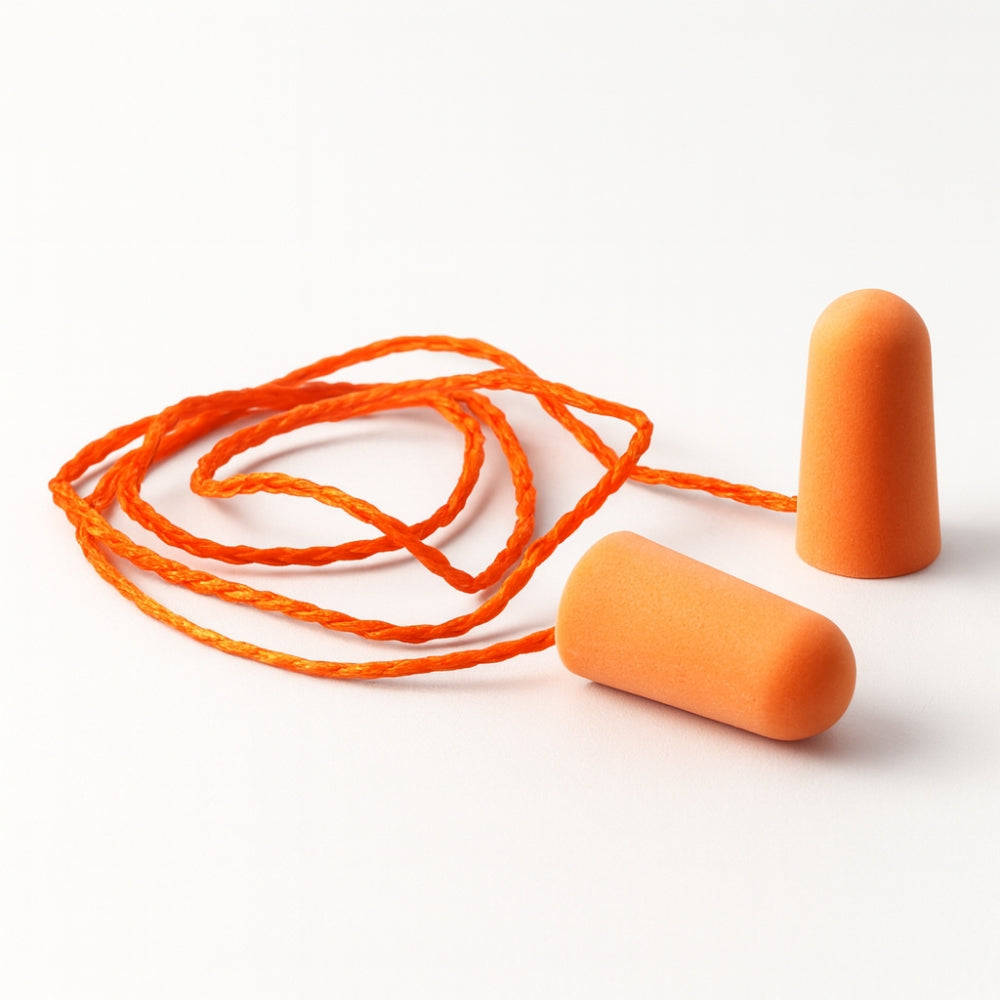 Protetor Auditivo de Espuma Tipo Plug Moldável Laranja Com Cordão 16 dB 3M 1110 H0002053355 CA 5674