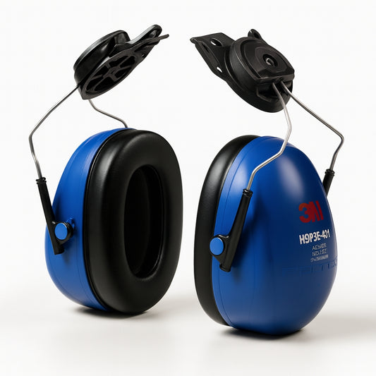 Abafador de Ruídos Tipo Concha 18 dB Acoplável ao Capacete 3M Azul 3M H9P3E-02 CA 29704 HB004167456