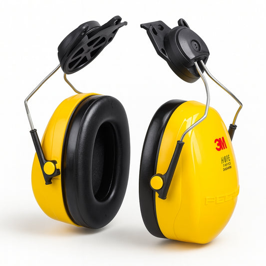 Abafador de Ruídos Tipo Concha 19 dB Acoplável ao Capacete 3M Amarelo 3M H9P3E CA 29702 HB004153613