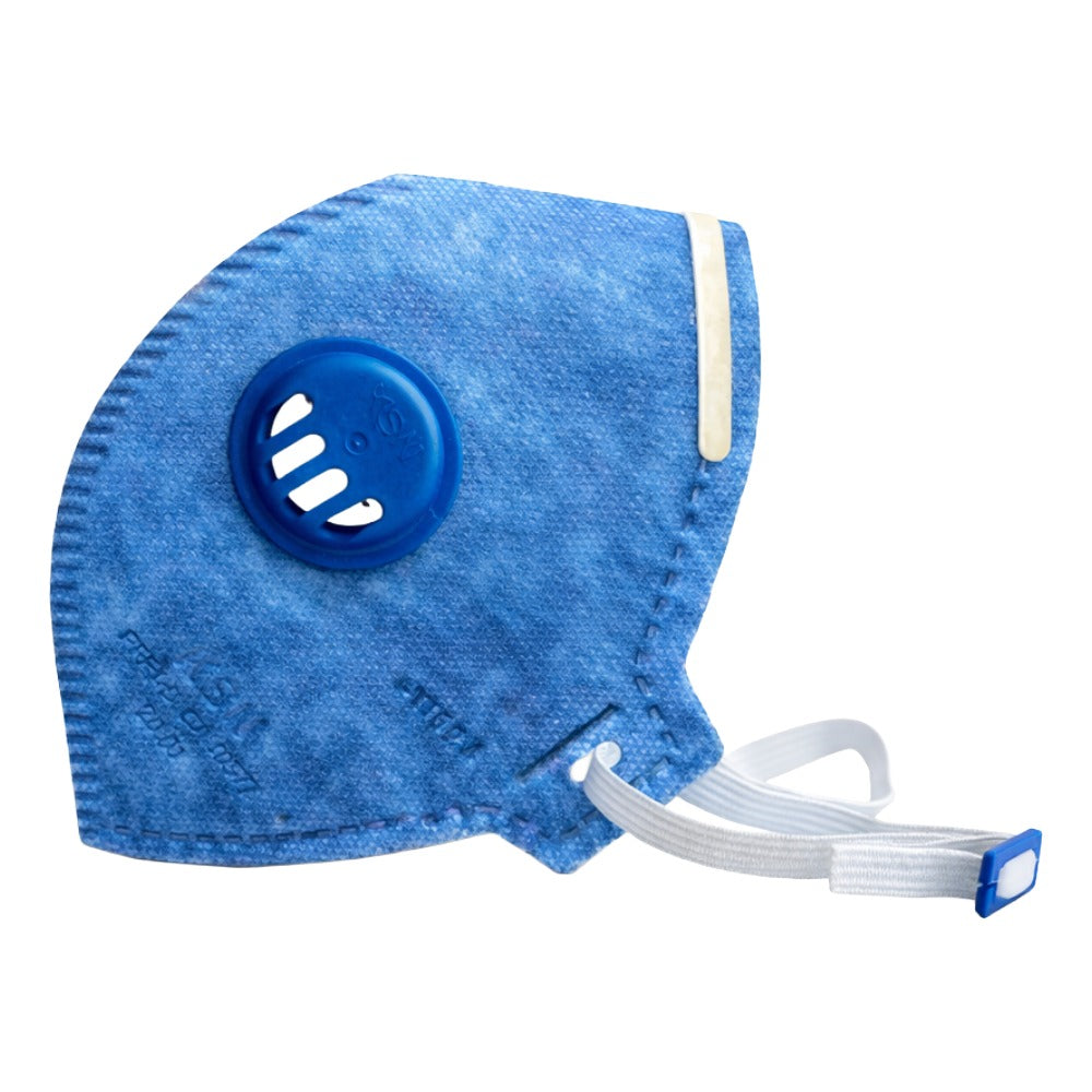 Respirador Descartável PFF-1 Azul Com Válvula Com Elástico Na Nuca KSN 20.01 C.A 10577