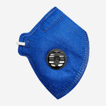 Respirador Descartável PFF-2 Azul Com Válvula Carvão Ativado Com Elástico Na Nuca Camper 800370 C.A 38943