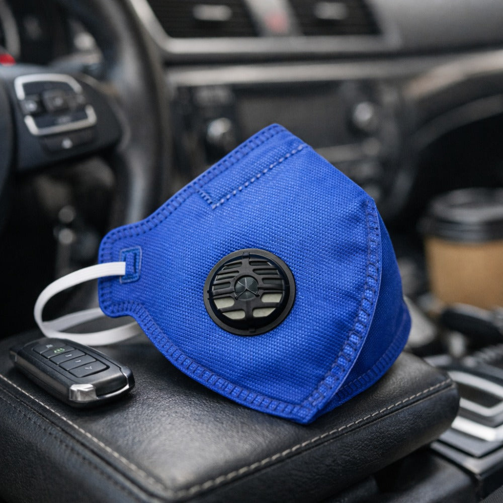 Respirador Descartável PFF-2 Azul Com Válvula Com Elástico Na Nuca Camper 800366 C.A 38944