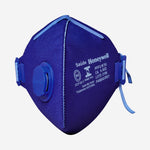 Respirador Descartável PFF-2 Azul Com Válvula Com Elástico Na Nuca Honeywell RE.P2.AV-BR C.A 9823