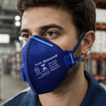 Respirador Descartável PFF-2 Azul Com Válvula Com Elástico Na Nuca Honeywell RE.P2.AV-BR C.A 9823