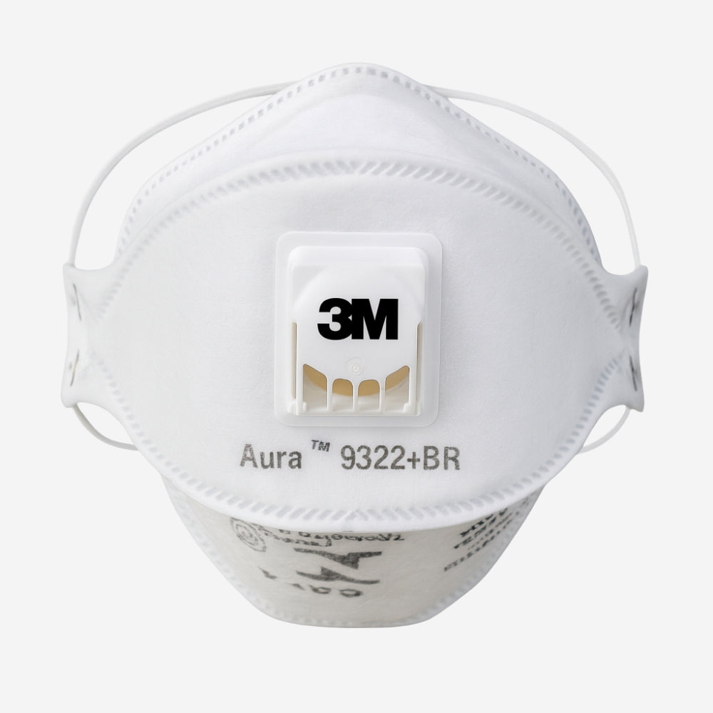 Respirador Descartável Tipo Concha PFF-2 Com Válvula Elástico na Nuca 3M 9322+BR HB004384994 CA 30594