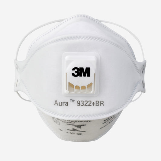 Respirador Descartável Tipo Concha PFF-2 Com Válvula Elástico na Nuca 3M 9322+BR HB004384994 CA 30594