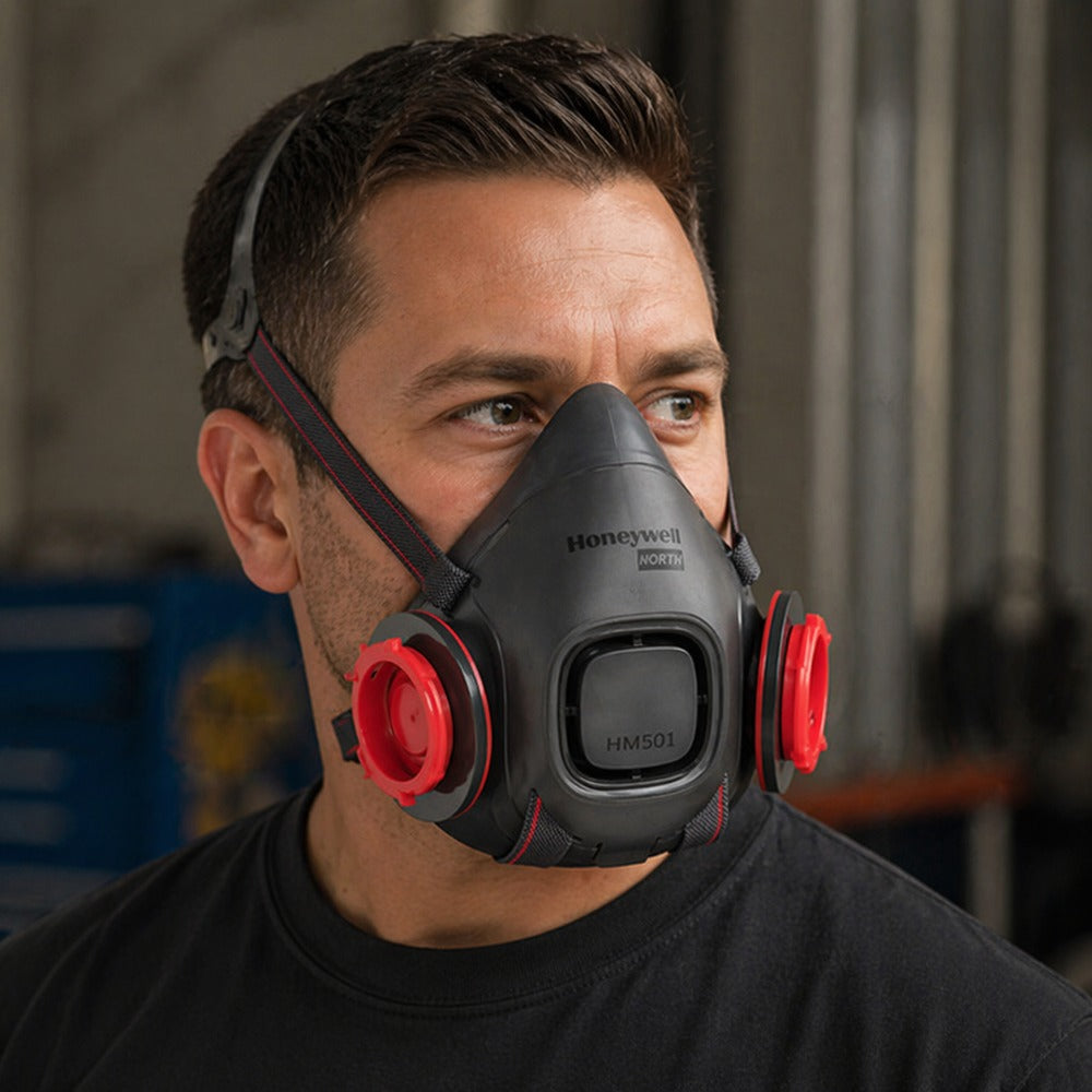 Respirador Reutilizável Semifacial Silicone Tipo Baioneta Honeywell HM500 Drop-Down C.A 45714