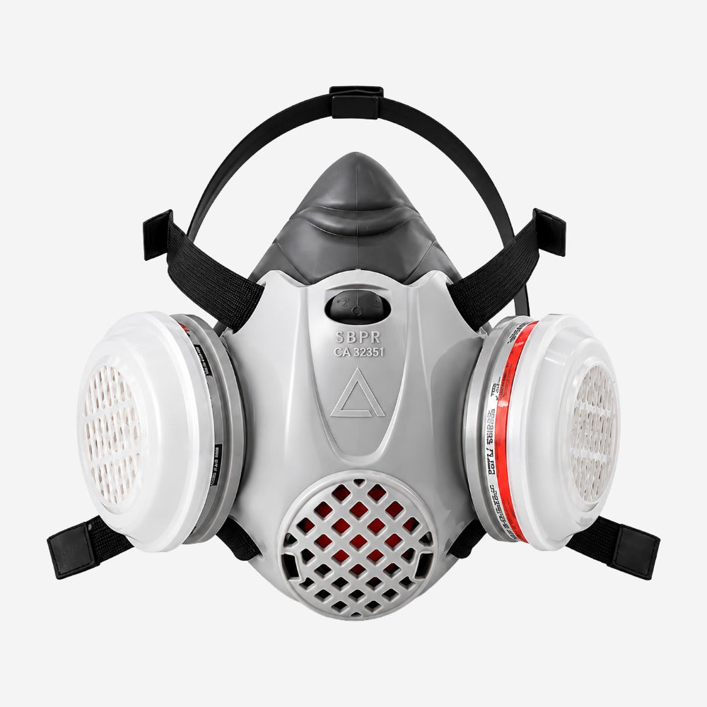 Respirador Semifacial Reutilizável Absolute com Encaixe Baioneta para Indústria e Construção Air Safety 515134 CA 32351