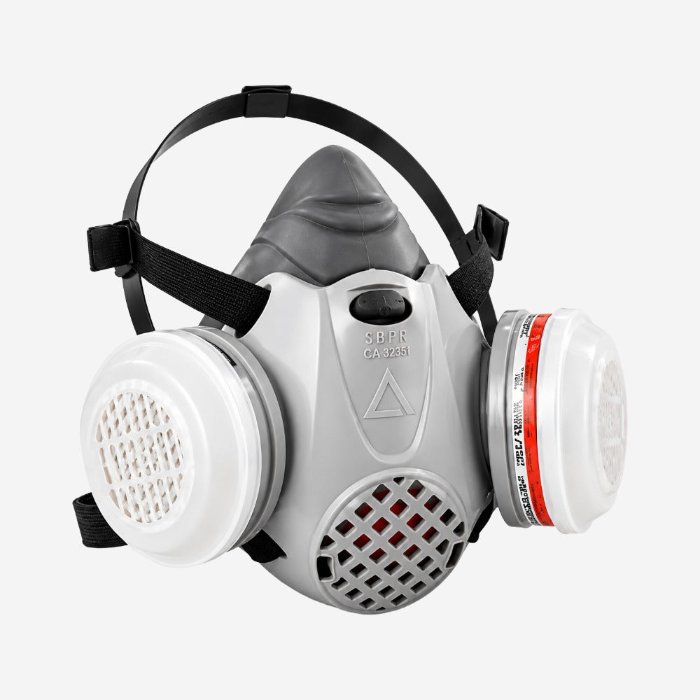 Respirador Semifacial Reutilizável Absolute com Encaixe Baioneta para Indústria e Construção Air Safety 515134 CA 32351