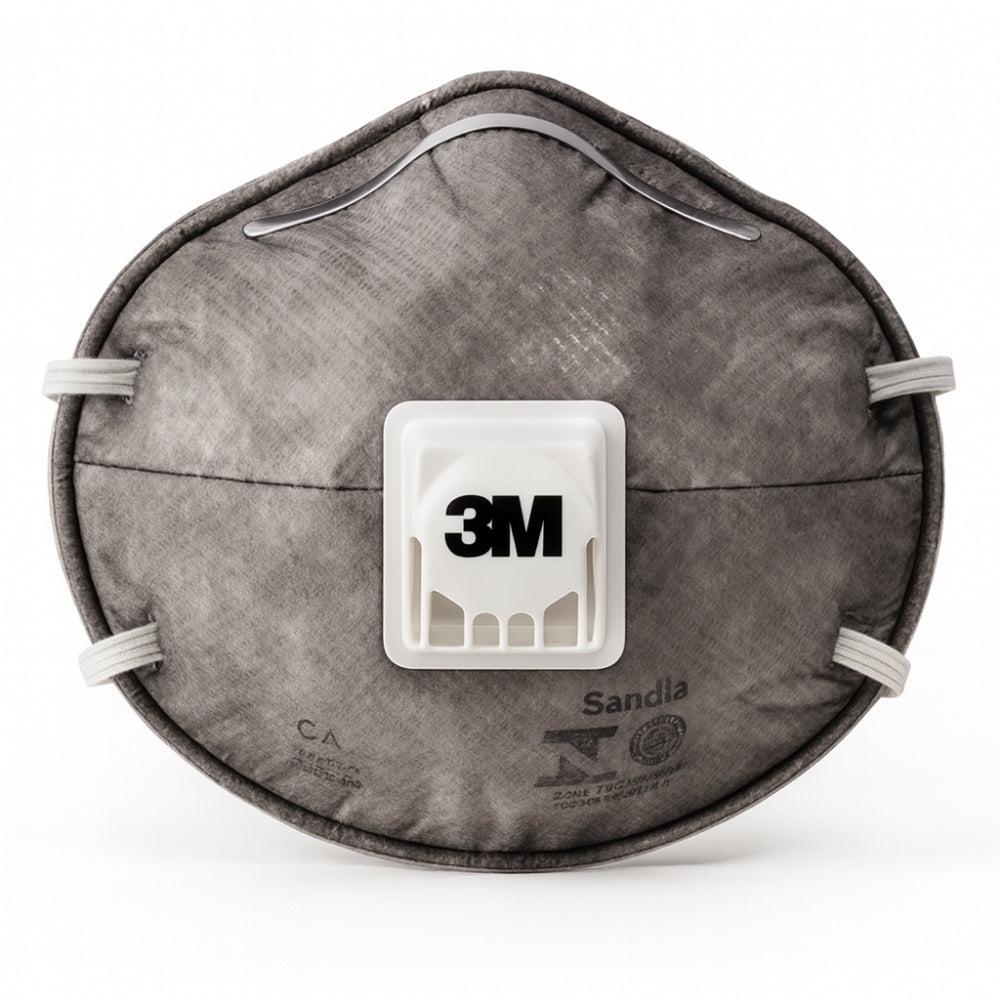 Respirador Descartável Tipo Concha PFF-2 Com Válvula Carvão Ativo Elástico na Nuca 3M 8023 HB004116693 CA 9626
