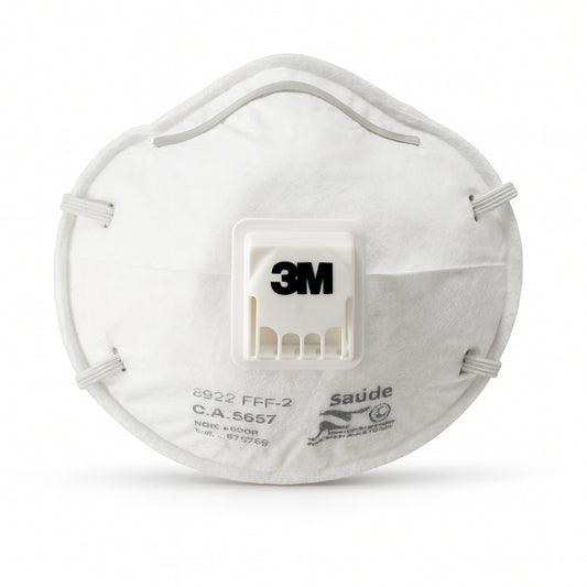 Respirador Descartável Tipo Concha PFF-2 Com Válvula Elástico na Nuca 3M 8822 HB004116636 CA 5657