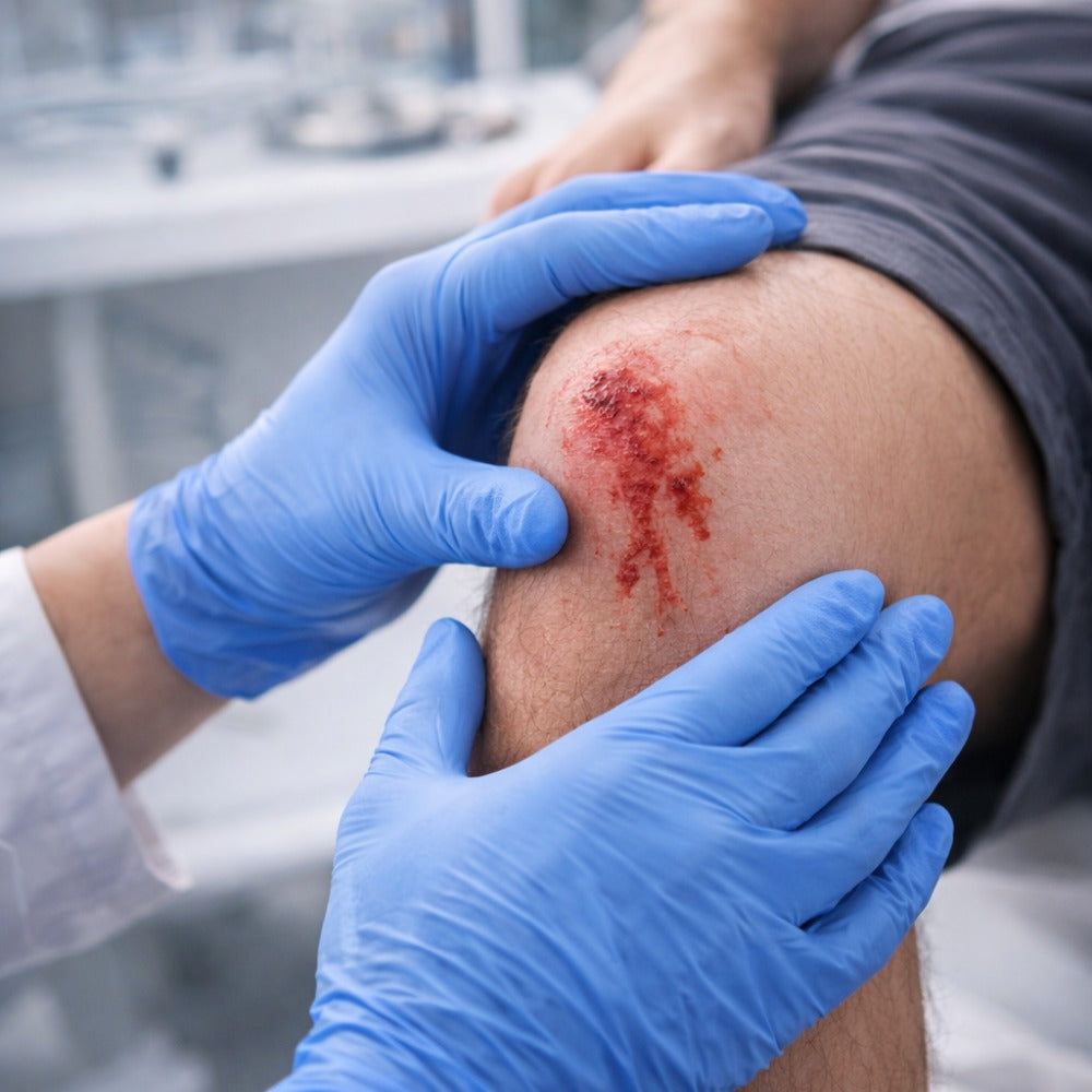 Luva Nitrílica Descartável Antiestática Hipoalergênica Azul Caixa com 100 Unidades Danny Sensiflex Flex DA-90.200 C.A 42979