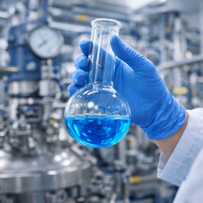 Luva Nitrílica Descartável Antiestática Hipoalergênica Azul Caixa com 100 Unidades Danny Sensiflex Flex DA-90.200 C.A 42979