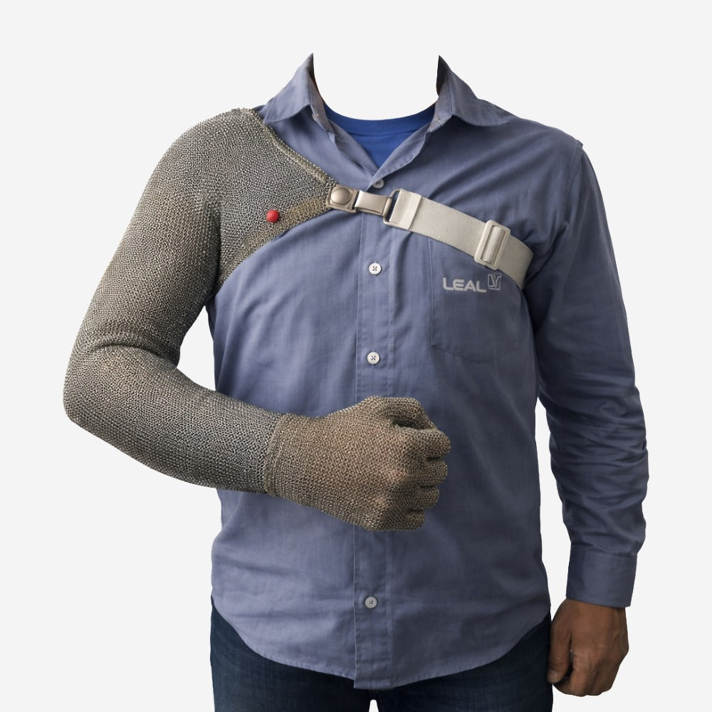 Suspensório Em Fita De Poliéster Para Luva De Malha De Aço Até O Ombro Com Regulagem Leal VITOW-001