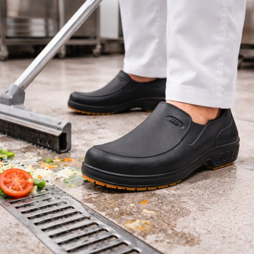 Sapato Flex Clean EVA Preto Uso Profissional Solado Antiderrapante Marluvas 101FCLEAN PR C.A 39213