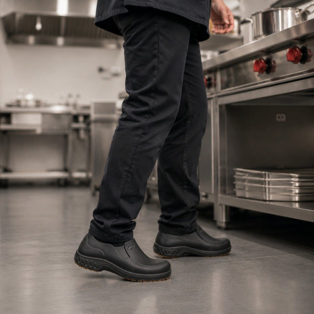 Sapato Flex Clean EVA Preto Uso Profissional Solado Antiderrapante Marluvas 101FCLEAN PR C.A 39213