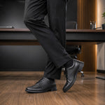 Sapato Social Oxford Cadarço Bico True Line Couro Preto Marluvas 20S29 T C.A 33698_