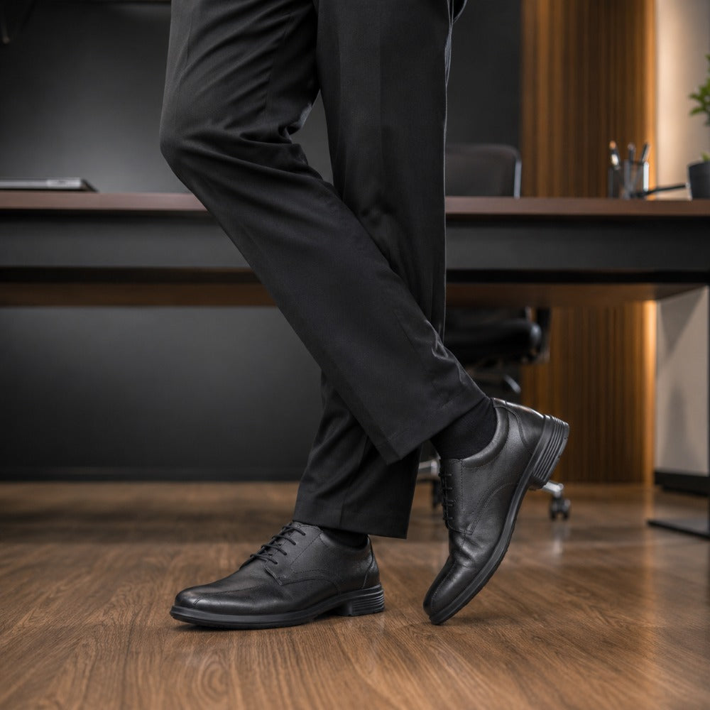Sapato Social Oxford Cadarço Bico True Line Couro Preto Marluvas 20S29 T C.A 33698_