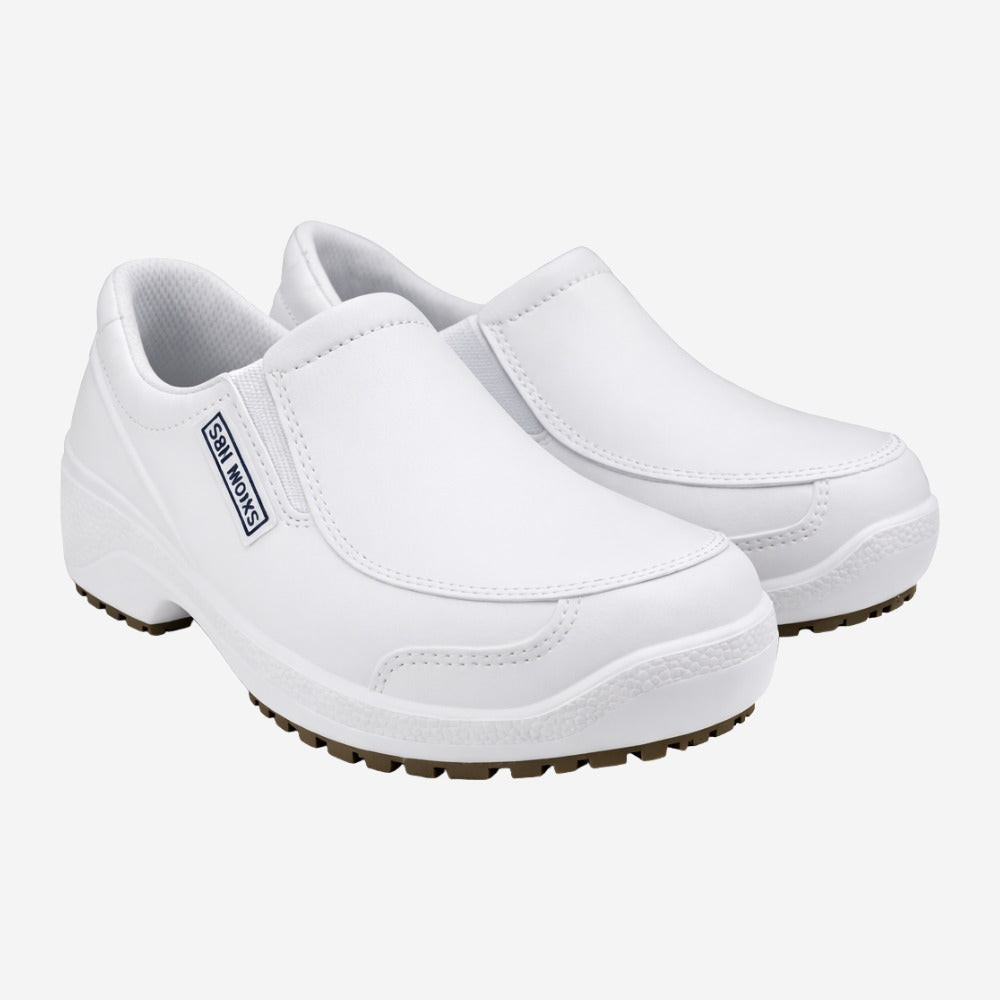 Sapato Social de EVA Branco Uso Profissional Antimicrobiano Solado Antiderrapante Soft Works BB67 C.A 42508
