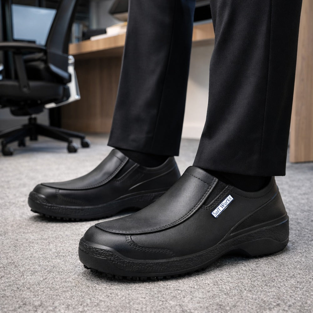 Sapato Social de EVA Preto Uso Profissional Antimicrobiano Solado Antiderrapante Soft Works BB67 C.A 42508