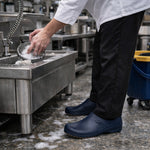 Sapato de EVA Azul Marinho Uso Profissional Antimicrobiano Solado Antiderrapante Sticky Shoes Man C.A 39674