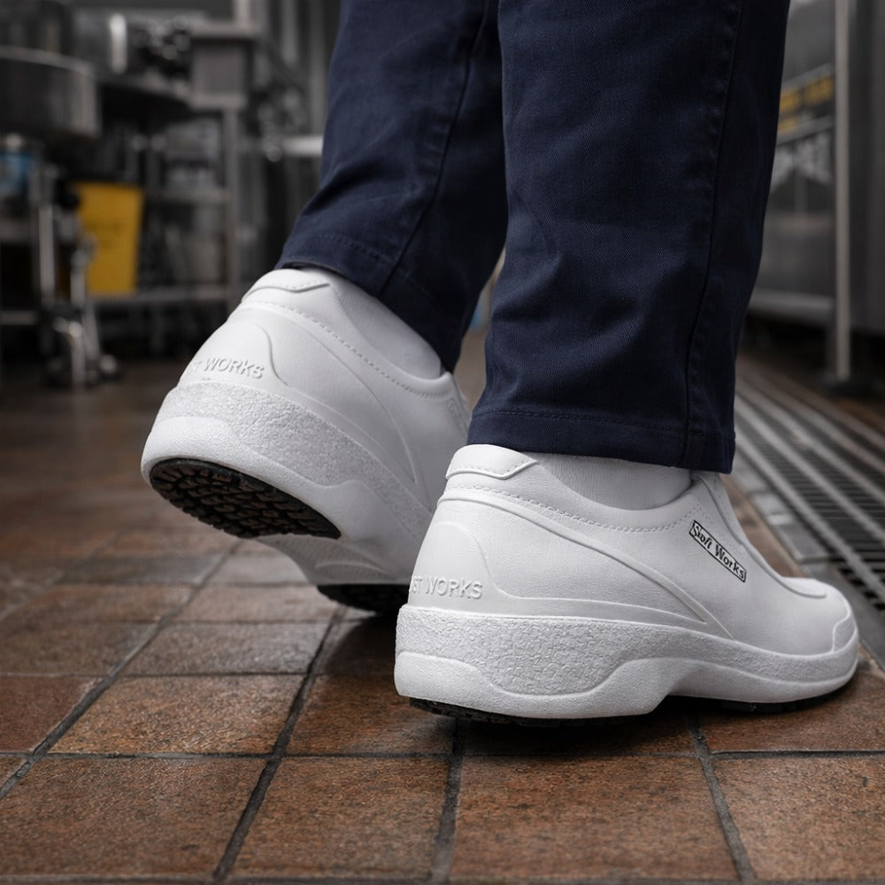 Sapato de EVA Branco Bico Composite Uso Profissional Solado Antiderrapante Soft Works BB66 C.A 41554