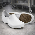 Sapato de EVA Branco Uso Profissional Antimicrobiano Solado Antiderrapante Sticky Shoes Woman SSW-BCA C.A 39848