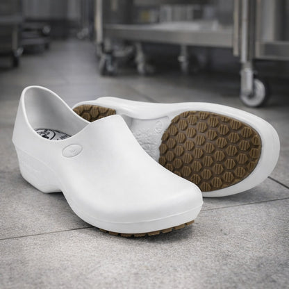 Sapato de EVA Branco Uso Profissional Antimicrobiano Solado Antiderrapante Sticky Shoes Woman SSW-BCA C.A 39848