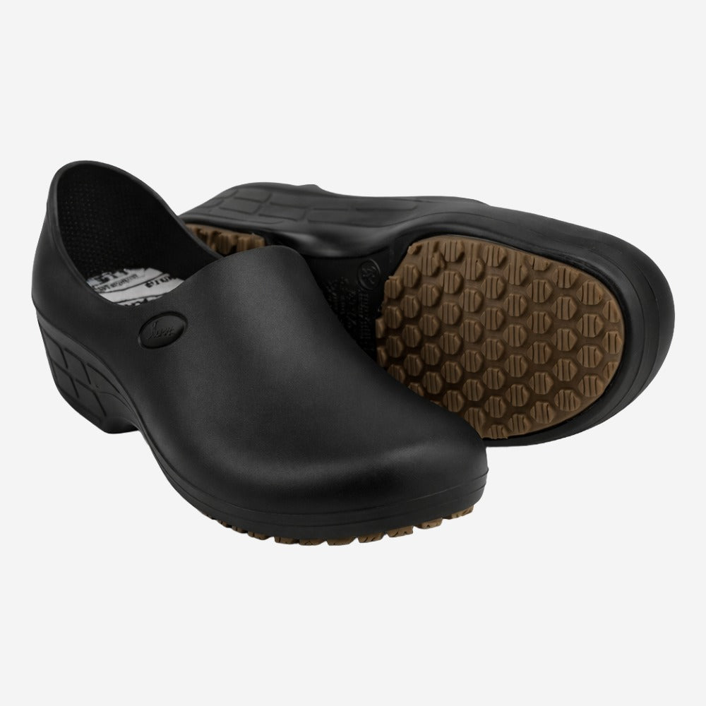 Sapato de EVA Feminino Preto Uso Profissional Antimicrobiano Solado Antiderrapante Sticky Shoes Woman SSW-PTA C.A 39848