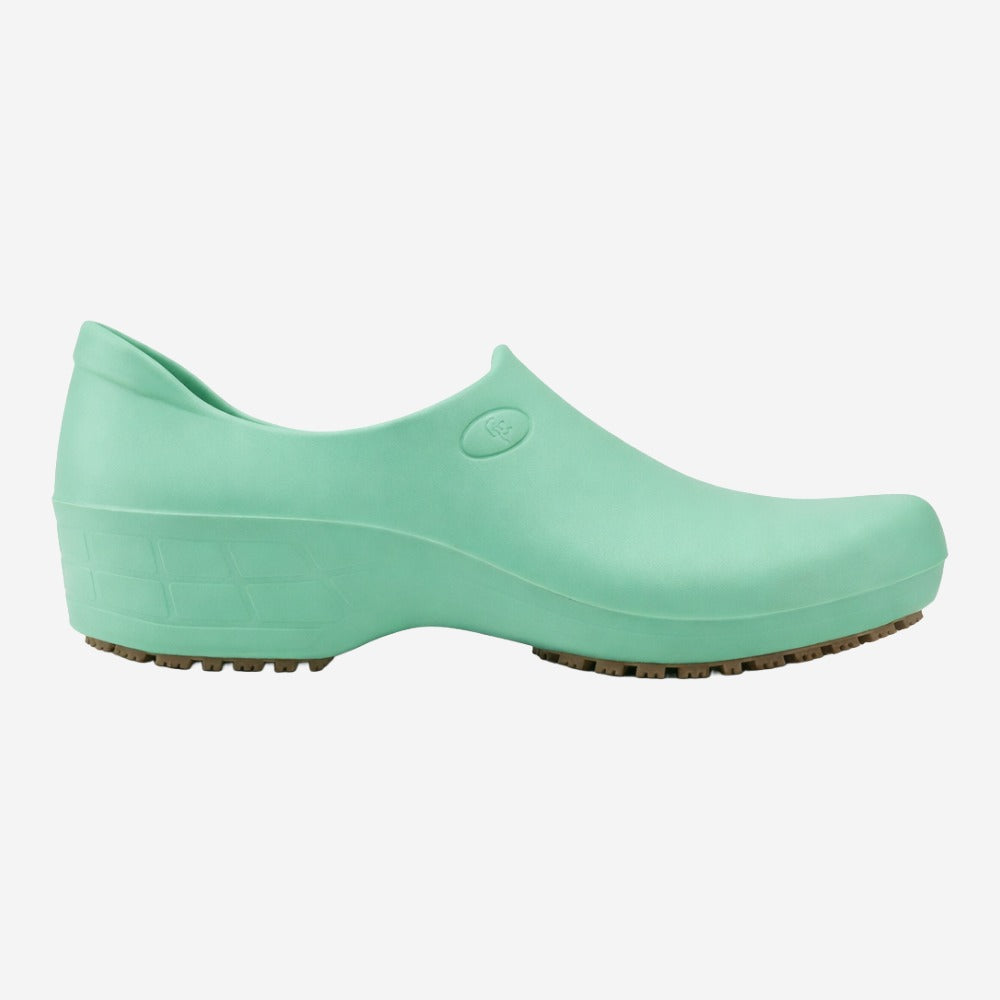 Sapato de EVA Feminino Verde Claro Uso Profissional Antimicrobiano Solado Antiderrapante Sticky Shoes Woman SSW-VDHOS C.A 39848