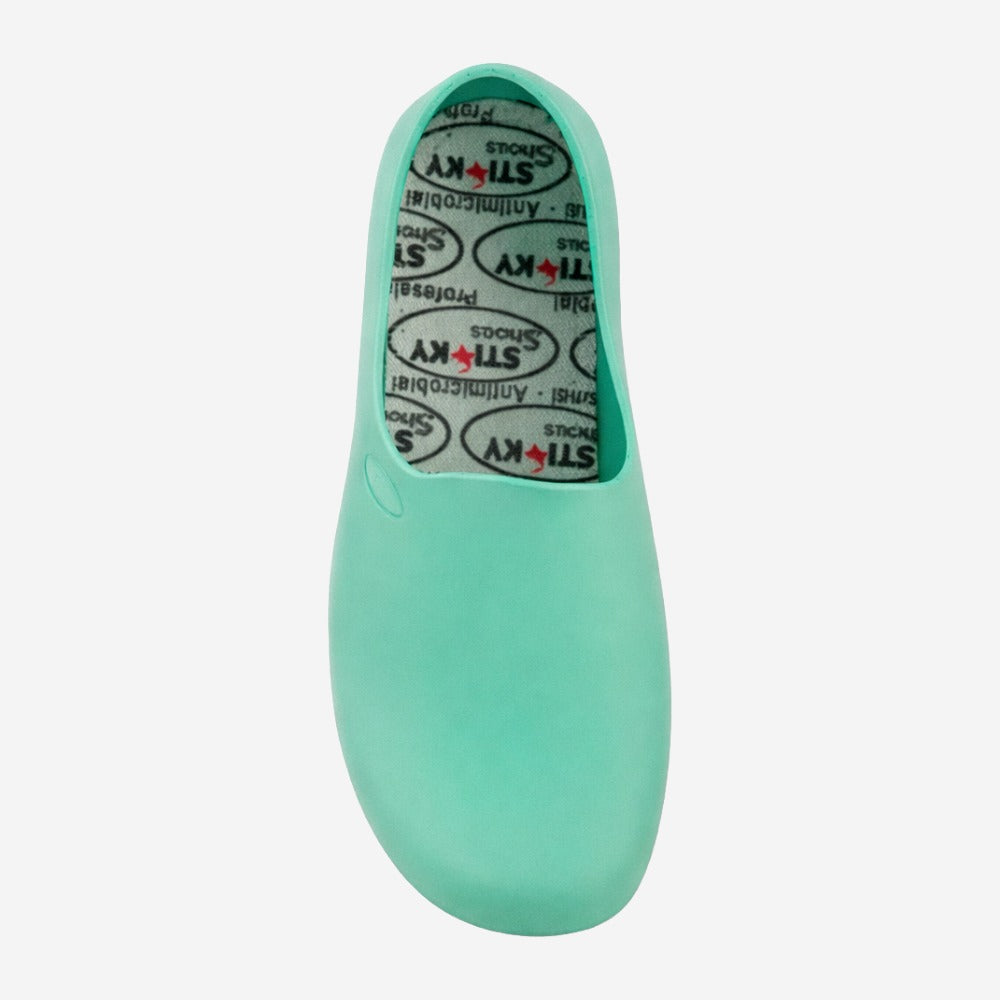 Sapato de EVA Feminino Verde Claro Uso Profissional Antimicrobiano Solado Antiderrapante Sticky Shoes Woman SSW-VDHOS C.A 39848