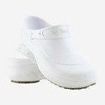 Sapato de EVA Tipo Crocs Branco Uso Profissional Antimicrobiano Solado Antiderrapante Soft Works BB60 C.A 27921