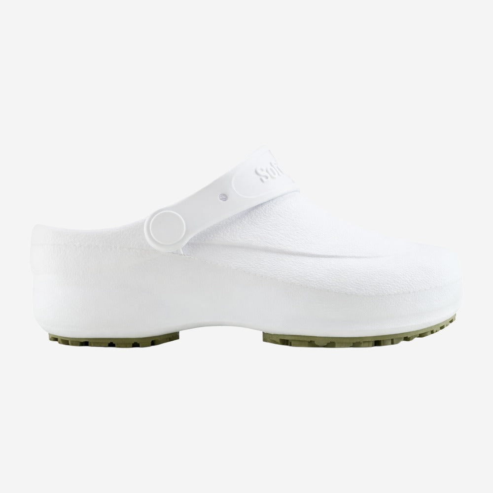 Sapato de EVA Tipo Crocs Branco Uso Profissional Antimicrobiano Solado Antiderrapante Soft Works BB60 C.A 27921