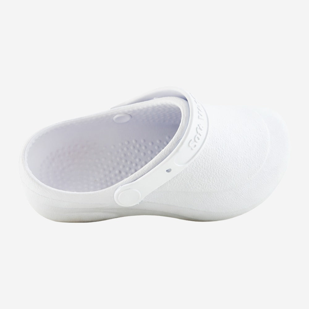 Sapato de EVA Tipo Crocs Branco Uso Profissional Antimicrobiano Solado Antiderrapante Soft Works BB60 C.A 27921
